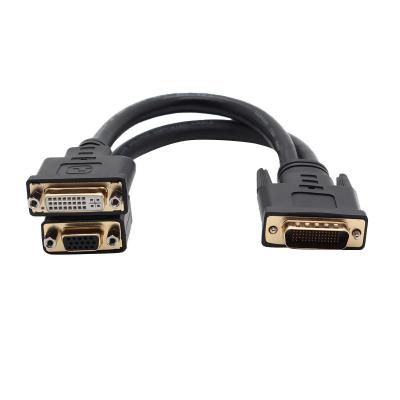 China Camera DMS 59pin Male Splitter Extension Cable To DVI 24+5 Pin VGA Multimedia HDTV Video Signals VGA Transmission Optical Fiber Cable for sale