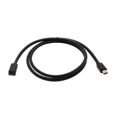 China Set Top Box Cable 3ft Displayport Cable DP Gold 1.2 Mini DP Displayport Male to DP Female Cable Support 1080P for sale