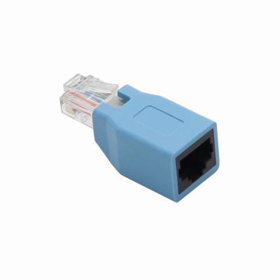 China Switch Connection RJ45 to RJ45 Adapter Female to Male for Laptop for sale