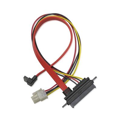 China Customizable Sata Cable 21 Pin Male To Female Sata To 7Pin+4Pin HSG Power Cable For Hard Disk KC-SAFFRD315 for sale