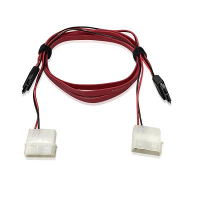 China Customizable 13 Pin Slim Sata Serial Cable with Molex 2 Pin for Laptop Slim SATA DVD CD-RW Drive Power Adapter Cable KC-SAFFRD304 for sale