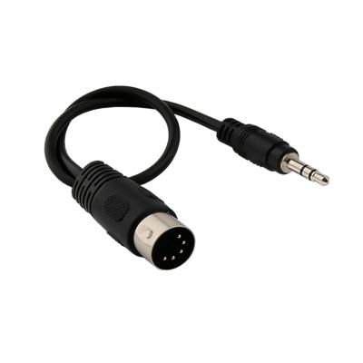 China Microphone 3.mm Audio Jack to MIDI 5 7 8 PIN Cable Micro Plug to Din Cable Male to Male Male to Female for sale