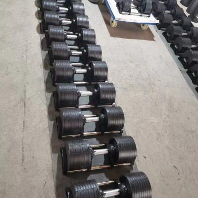 China Cheapest Dumbbell Adjustable Dumbbell 20 Kg 55 Pounds Quick Adjust Weight40kg Set Adjustable Dumbbell 80lbs With Dumbbell for sale