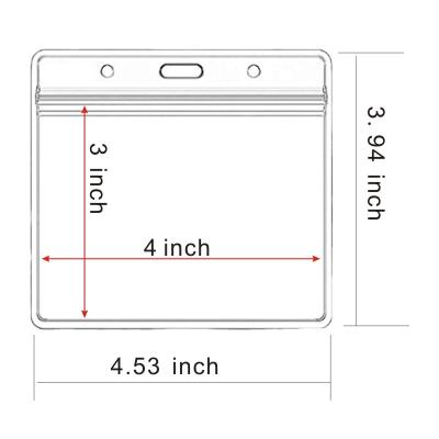 China Card Protector for Horizontal 4x3 Badge ID Call ID Card Holders RC-188 for sale