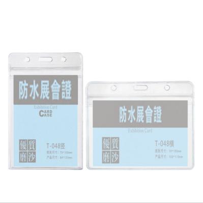 China Factory Supply PVC Name Badge Holder forProtection Transparent Durable Plastic Card RC-008 for sale