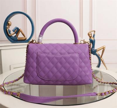 China Lady Classical Top Handle Totes Womens Designer Bags Caviar Calfskin Quilted Matelasse Chain  Outdoor Luxury handbag for sale