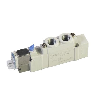 China Factory DC 24V Electric Control Solenoid Valve SY7120-5G-C10 SMC Pneumatic Type Directional Valve For Machine for sale