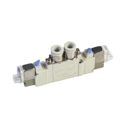 China Factory SMC TYPE DC 24V 5 Port 2 Position Double Coil SY5220 Series Pneumatic Solenoid Valve for sale