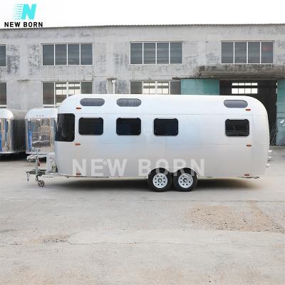 China NEWBORN Vegetable Processing Factory QD Airstream Camper Trailer Campers Motorhomes Caravans RV Travel Trailer Off Road Trailer Camper for sale