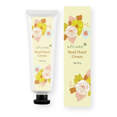 China Natural Private Label Snail Serum Anti Aging Moisturizing Illumination Whitening Hand Cream for sale