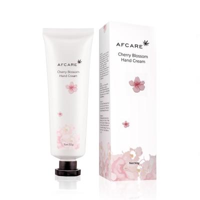 China Private Label Hydrate Natural Organic Cherry Blossom Hand Whitening Cream Anti Aging for sale