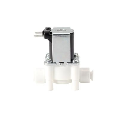 China Meishuo FPD Home Series Kitchen Solenoid Valve Water Valve 12v Dc Normally Open Mini Water Purifier Valve for sale