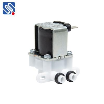 China MEISHUO FPD90D Kitchen Home Inlet 220VAC 7mm Normally Closed Plastic Solenoid Valve Water For Washing Machines for sale