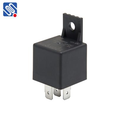 China Waterproof Car Part Meishuo MAH3 4pins 5pins 40A 60A DC 6V 12V 24V Power In Stock Black Automotive Relay for sale