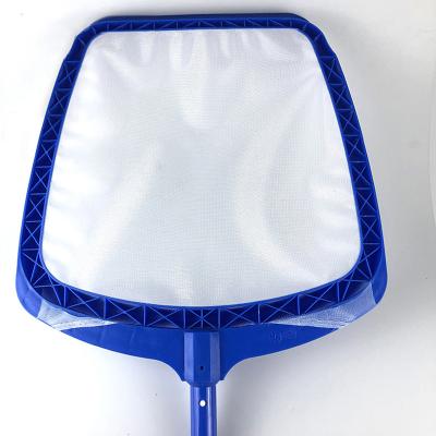 China Make Pool Water Clean Durable Plastic Leaf Skimmer Pool Leaf Rake Net White Leaf Net for sale