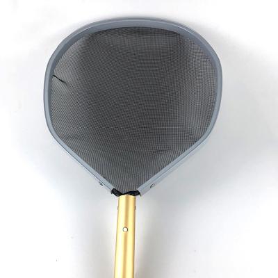 China Portable Aluminum Frame Shallow Leaf Pool Tools Pool Leaf Skimmer Net Net Cleaning Net for sale