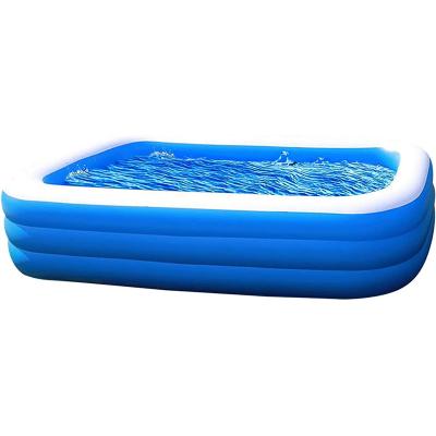 China Easy Install Outdoor Large Size Family Over Ground Inflatable Swimming Pool For Kids for sale