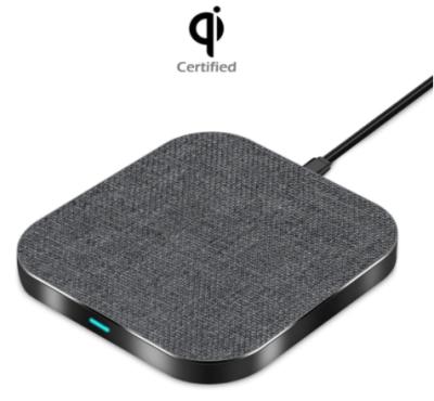 China Ast Charging C Input Type Cloth Wireless Charger Fast Qi Wireless Charger for sale