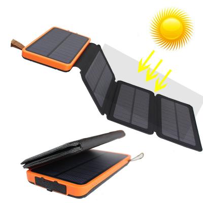 China Solar Power Fast Bank Support 4 Panel Wireless Power Bank 20000mah for sale