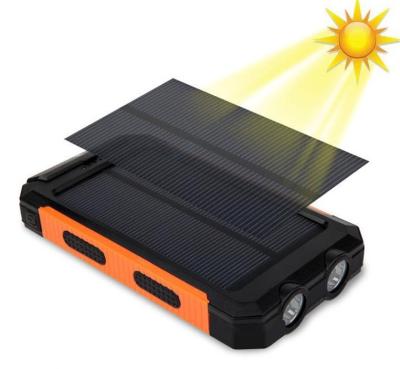 China Sloar Panel Charging Phone Charger Power Bank 10000mah Solar Power Bank Outdoor Portable Solar Waterproof Banks for sale