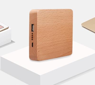 China Wooden Portable Power Bank 2600mAh 7800mah 1040mah Fast Supply Factory Supply Support Charging Wooden Power Bank for sale