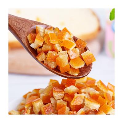 China PRESERVED Fructose Syrup 6mm Frozen Fruit Culture Bulk Cubes Frozen Orange Peel Sliced for sale