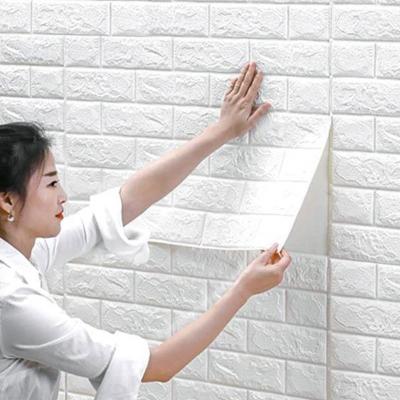 China Modern Wallpaper For Sale Self Adhesive Brick 3d Foam Tiles Wall Decoration Color Color Home Wall Papers Self Adhesive Wall Sticker for sale