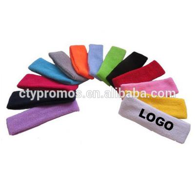 China Promotional Wholesale Custom Logo Yoga Hairband Sports Cotton Gift Elastic Headband for sale