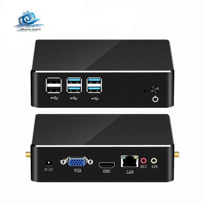 China Education Mini PC HLY i5 4210Y 4200Y 4GB RAM 120GB Small Tower Desktop Computer i3 i7 PC Desktop SSD VGA WiFi Mini Desktop Use For Win10 for sale