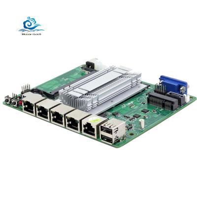 China Firewall Pfsense MainBoard AES-NI J1900 J1800 CPU VGA USB 4 Ethernet Ports Router Desktop Motherboard for VPN for sale