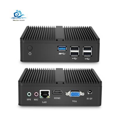 China For 2022 Win 10 5Usb Lan Vga Micro Desktop Mini CPU J1800 Dual Core Intel Ce-leron Fanless PC Home and Student System Unit HLY for sale