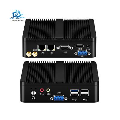 China Ce-leron J1900 VGA 4 COM Rs232 2 Lan Nics H d Pen-itum 2 PC Fanless Usb Win10 Linux HTPC Industrial Desktop Micro Computer for sale