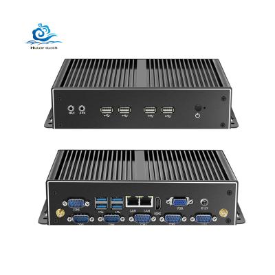 China HLY Intel Ce-leron 2955U Dual Core WiFi RS232 8G RAM 128G SSD 8USB 3G/4G Embedded Computer Mini Desktop Fanless Industrial PC 2GB for sale