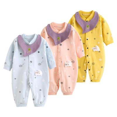 China Long Sleeve Autumn Baby Rompers 100% Cotton for sale