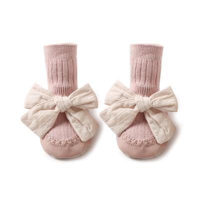 China Hot Sale Breathable Cotton Sock Baby Shoe Anti Slip Princess Bumps for sale