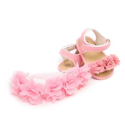 China Summer Light Style Rose Sandals For Babies Girls Newborn Set for sale