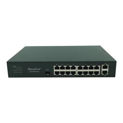 China Uplink 18 With 16 PoE Ports And 2 POE Ports Full Gigabit PoE Switch New Design for sale