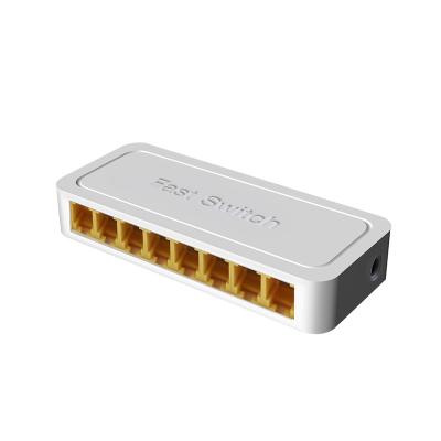 China 2021 Newest Stackable Port Network Switch Ethernet Switch Soho Network 8 10/100 Mbps for sale