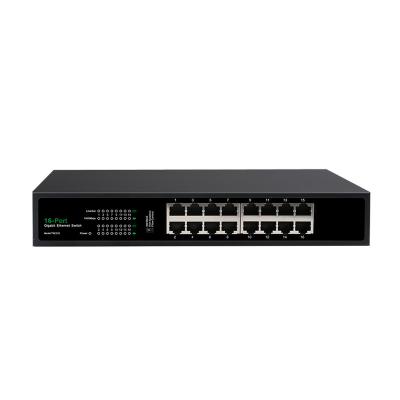 China Gigabit 16ports Vlan Switch 32gbps L2 10/100/1000 Mpbs Stackable Network Switch Supports for sale