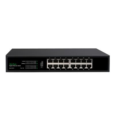 China Stackable Factory Switch 16 Ports Poe Network Switch Direct Uplink 10/100mbps Poe 10/100/1000mbps for sale