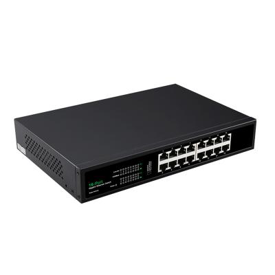 China Stackable Indoor Gigabit 16 Port 2 SFP Ports Poe Network Switch for sale