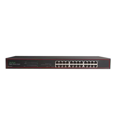 China Netgear Poe Stackable Gigabit Ethernet Switch 24 Port Cat6 Fiber Optic Patch Panel Switches for sale