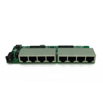 China POE POE IN and POE 12/24/48 V 1-8Port Reverse Ethernet Switch 10/100M 8Port POE Switch PCBA for sale