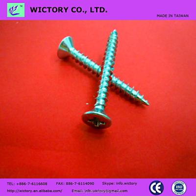 China pozi csk flat head full thread board chipboard screw partical chipboard screw for sale