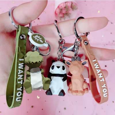 China Cute Key Chain Silicone Key Chain PVC Cute Cartoon Toy Keychains Funny For Women Bag Key Ring Key Chain Car Mens Creative Gifts Pendant for sale