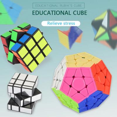 China Top Quality Kids Toy Square Magic Cube IQ Toys In Anti Stress Educational Plastic Soft Speed ​​Puzzle For Children for sale