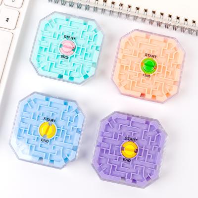 China High Quality Sequential Cube Moving Person 3D Maze Ball Puzzle Adult Kids Educational Memory Education Toy Early Educational Maze Toy for sale