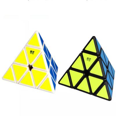 China 2021 new hottest selling professional kids educational toy ship plastic puzzle pyramid twist triangle puzzle pyramid speed cube for sale