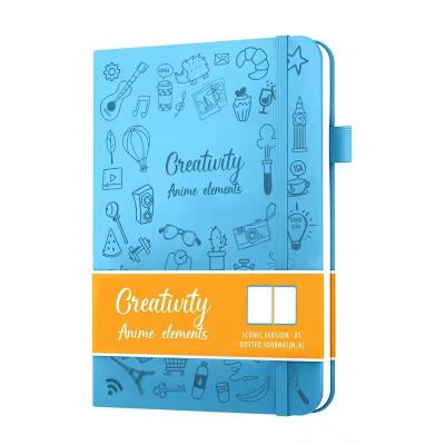 China Security Amazon Hot Sale Custom Thicker Paper Creativity Customized A5 Planner Elastic Band Hard Cover Notebook Gift for sale