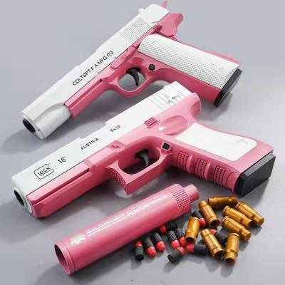 China Electronic Toy Shell Ejection Soft Bullet Toy Gun, Toy Guns That Look Real, Hand Loading Bullet Safe Soft Gun for sale